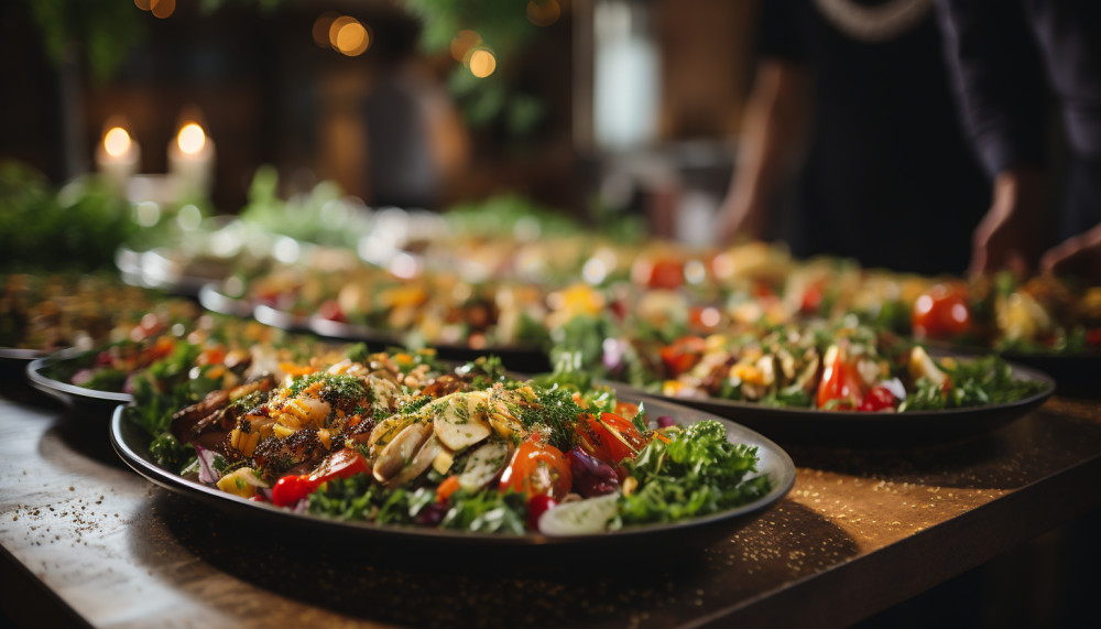 What are the menus to choose for the reception of his wedding?